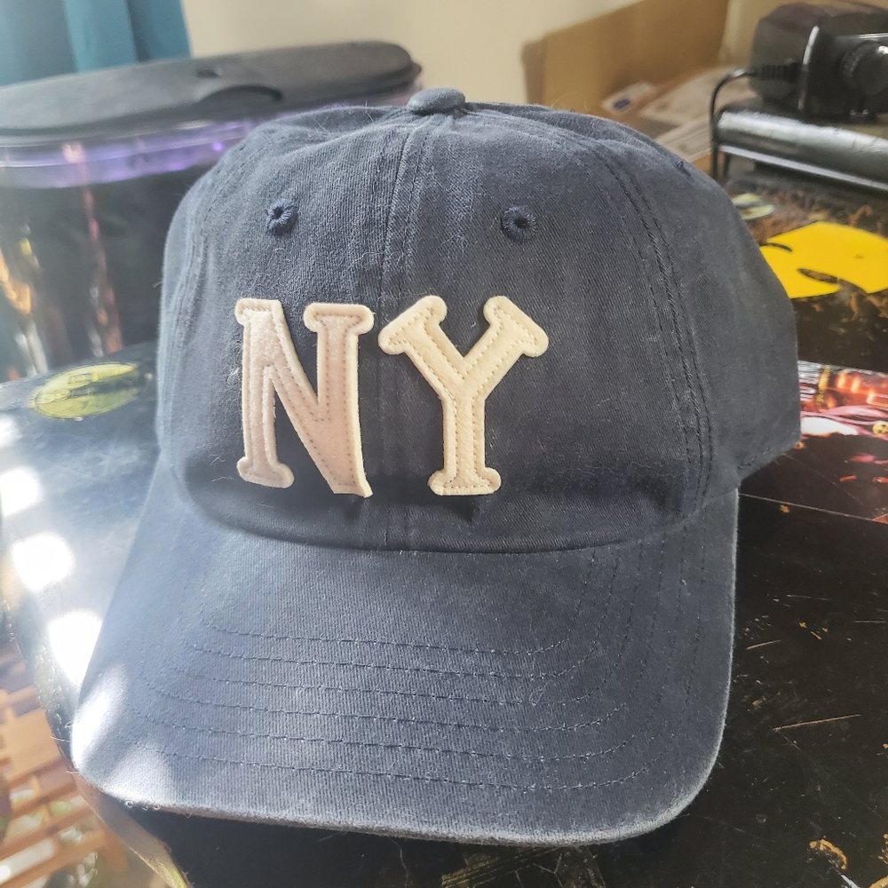 New york black Yankees aged adjustable  dad cap by American needle